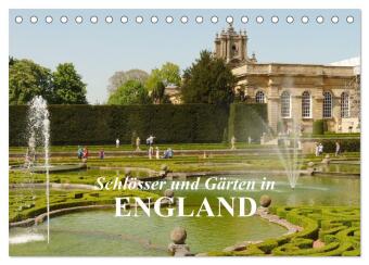 Schlösser und Gärten in England (Tischkalender 2025 DIN A5 quer), CALVENDO Monatskalender