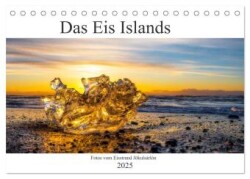 Das Eis Islands (Tischkalender 2025 DIN A5 quer), CALVENDO Monatskalender