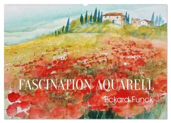 Faszination Aquarell - Eckard Funck (Wandkalender 2025 DIN A2 quer), CALVENDO Monatskalender