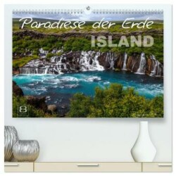 Paradiese der Erde - ISLAND (hochwertiger Premium Wandkalender 2025 DIN A2 quer), Kunstdruck in Hochglanz