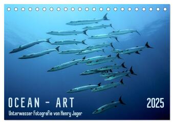 OCEAN - ART (Tischkalender 2025 DIN A5 quer), CALVENDO Monatskalender