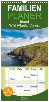 Familienplaner 2025 - Irland. Wild Atlantic Views. mit 5 Spalten (Wandkalender, 21 x 45 cm) CALVENDO