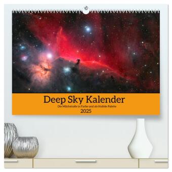 Deep Sky Kalender (hochwertiger Premium Wandkalender 2025 DIN A2 quer), Kunstdruck in Hochglanz