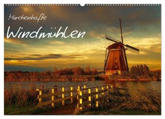 Märchenhafte Windmühlen (Wandkalender 2026 DIN A2 quer), CALVENDO Monatskalender
