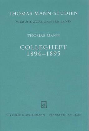 Collegheft 1894-1895