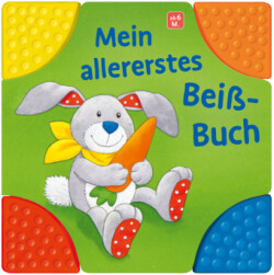 Mein allererstes Beißbuch: Pappbilderbuch mit bunten Beißecken