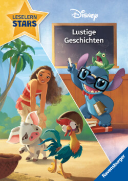 Disney: Lustige Geschichten mit Stitch und Vaiana - Lesen lernen mit den Leselernstars - Erstlesebuch - Kinder ab 6 Jahren - Lesen üben 1. Klasse