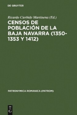 Censos de Población de la Baja Navarra (1350-1353 Y 1412)