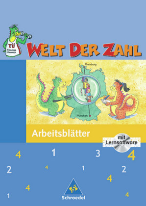 Welt der Zahl, Ausgabe Grundschule Berlin, Brandenburg, Mecklenburg-Vorpommern u. Thüringen, 4. Schuljahr, Arbeitsheft m. CD-ROM