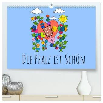 Die Pfalz ist das Beste (hochwertiger Premium Wandkalender 2026 DIN A2 quer), Kunstdruck in Hochglanz