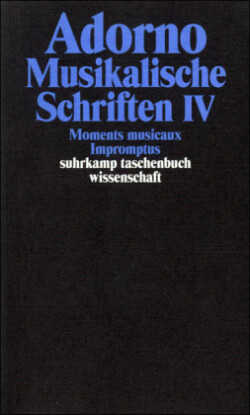 Musikalische Schriften. Tl.4