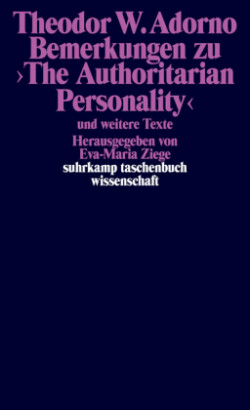 Bemerkungen zu 'The Authoritarian Personality'