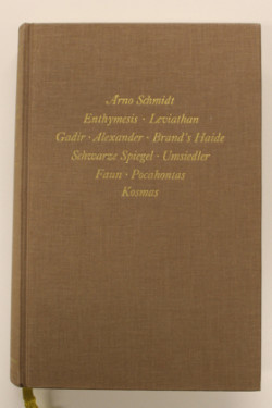 Werke, Bargfelder Ausgabe, Werkgr.1, Bd. 1, Enthymesis, Leviathan, Gadir, Alexander, Brand's Haide, Schwarze Spiegel, Umsiedler, Faun, Pocahontas, Kosmas