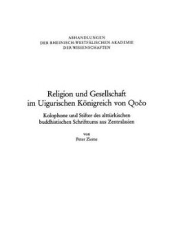 Religion und Gesellschaft im Uigurischen Königreich von Qočo