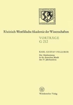 Der Akademismus in der deutschen Musik des 19. Jahrhunderts
