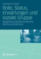 Rolle, Status, Erwartungen und soziale Gruppe