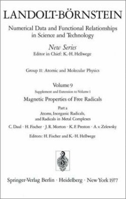 Atoms, Inorganic Radicals and Radicals in Metal Complexes / Atome, anorganische Radikale und Radikale in Metallkomplexen