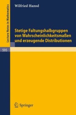 Stetige Faltungshalbgruppen von Wahrscheinlichkeitsmassen und erzeugende Distributionen