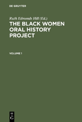 Black Women Oral History Project. Cplt.