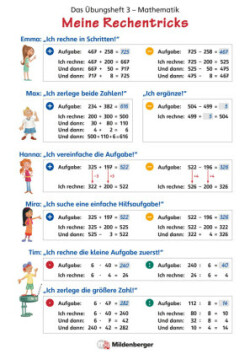 Das Übungsheft Mathematik 3 - Poster Meine Rechentricks