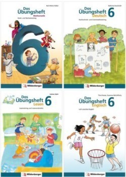 Sicher ins 7. Schuljahr - Paket: Rechnen - Schreiben - Lesen - Grammatik - Englisch · Klasse 6, 4 Teile