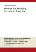 Motives for Studying German in Australia