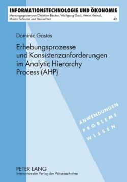 Erhebungsprozesse Und Konsistenzanforderungen Im Analytic Hierarchy Process (Ahp)