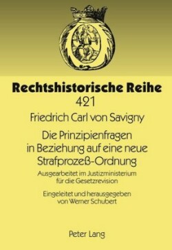 Die Prinzipienfragen in Beziehung Auf Eine Neue Strafprozeß-Ordnung