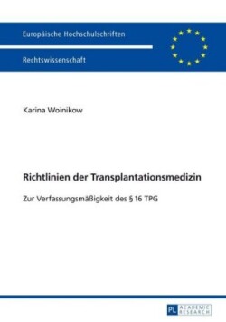 Richtlinien Der Transplantationsmedizin