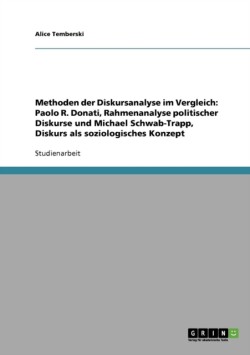 Methoden der Diskursanalyse im Vergleich: Paolo R. Donati, Rahmenanalyse politischer Diskurse und Michael Schwab-Trapp, Diskurs als soziologisches Konzept