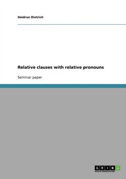 Relative clauses with relative pronouns