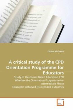 critical study of the CPD Orientation Programme for Educators