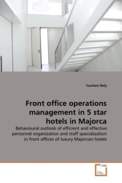 Front office operations management in 5 star hotels in Majorca