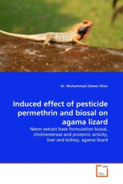Induced effect of pesticide permethrin and biosal on agama lizard