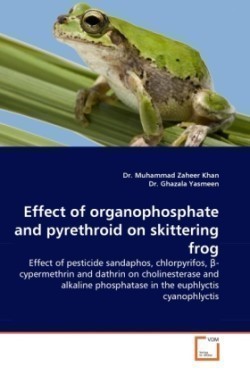Effect of organophosphate and pyrethroid on skittering frog