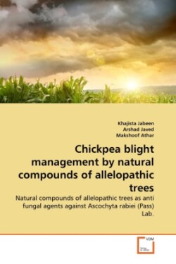 Chickpea blight management by natural compounds of allelopathic trees