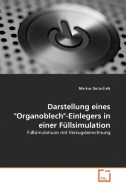 Darstellung eines "Organoblech"-Einlegers in einer Füllsimulation