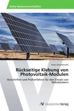 Rückseitige Klebung von Photovoltaik-Modulen