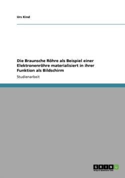 Die Braunsche Röhre als Beispiel einer Elektronenröhre materialisiert in ihrer Funktion als Bildschirm