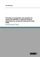 Principles of recognition and valuation of assets and liabilities in separate financial statements acc. to German Commercial Code (HGB)