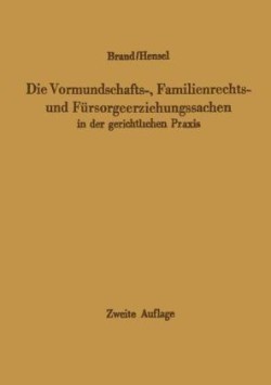 Die Vormundschafts-, Familienrechts- und Fürsorgeerziehungssachen in der gerichtlichen Praxis