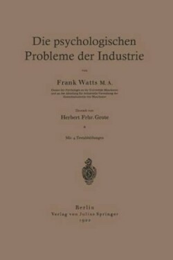 Die psychologischen Probleme der Industrie