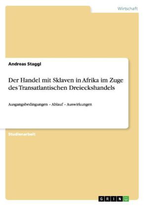 Der Handel mit Sklaven in Afrika im Zuge des Transatlantischen Dreieckshandels