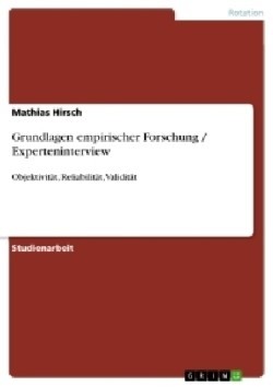 Grundlagen empirischer Forschung / Experteninterview