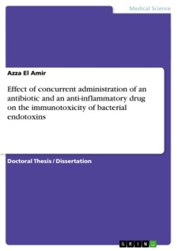 Effect of concurrent administration of an antibiotic and an anti-inflammatory drug on the immunotoxicity of bacterial endotoxins