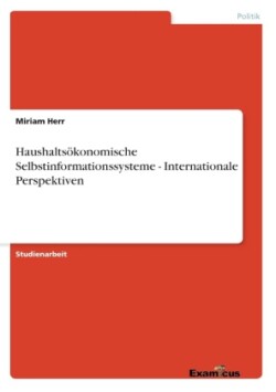 Haushaltsökonomische Selbstinformationssysteme - Internationale Perspektiven