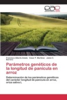 Parámetros genéticos de la longitud de panícula en arroz