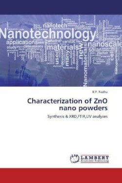 Characterization of ZnO nano powders