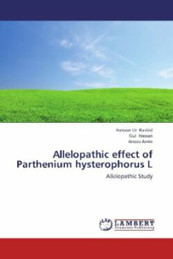 Allelopathic effect of Parthenium hysterophorus L