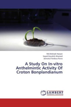 Study on In-Vitro Anthelmintic Activity of Croton Bonplandianum